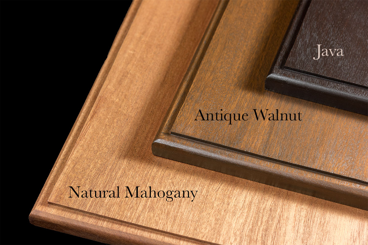 Greenstone Display Case Stain Options